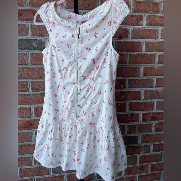 NWT Free People Dresses Free People Beasley Mini Dress, In Ivory Combo XS Floral - Picture 2 of 8